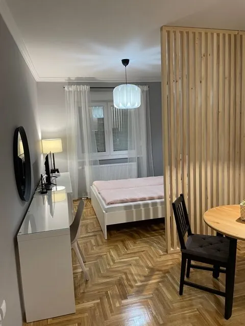 Pogled na ceo prostor apartmana sa pregradom